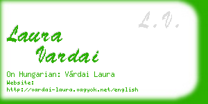 laura vardai business card